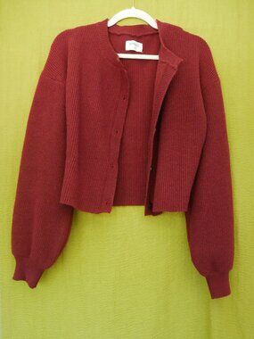 Peppermayo Burgundy Cardigan, size S/M